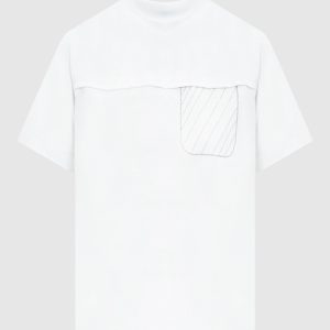 White t-shirt with monil chain Peserico