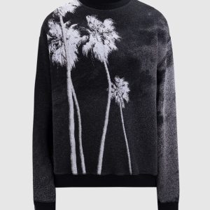 Gray sweatshirt with print Palm Angels