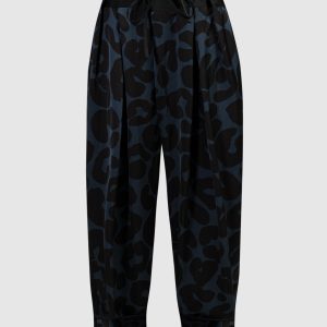 Blue pants in an animalistic print Jil Sander