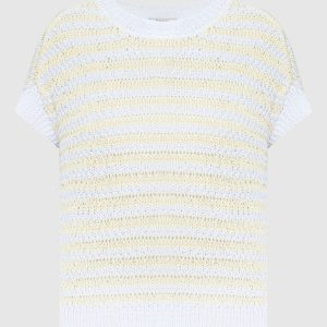Yellow vest with sequins Peserico