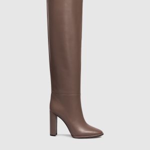 Beige leather ankle boots ELSA Le Silla