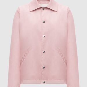 Pink jacket with logo print Jil Sander
