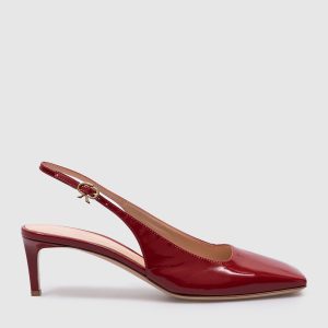 Christina red patent leather slingbacks Gianvito Rossi