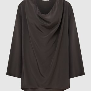 Dark Green Silk Blouse The Row