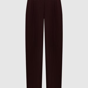 Burgundy wool pants Brunello Cucinelli