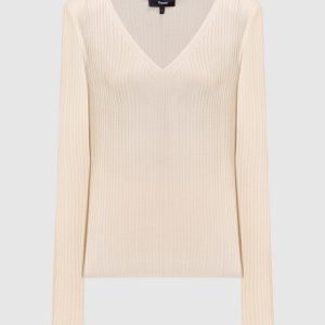Beige ribbed pullover Theory