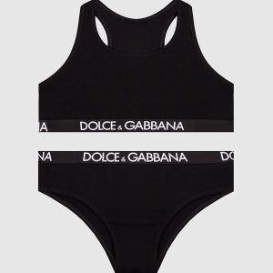 Children's black top and panties set Dolce&Gabbana