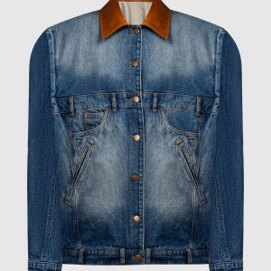 Souvenirs of Life blue denim jacket Max & Co