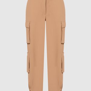 Brown cargo with logo Twinset