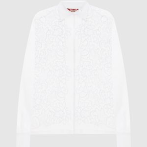 CALI white shirt with embroidered frame Max Mara