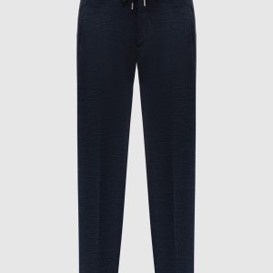 Blue pants made of wool Bertolo Cashmere