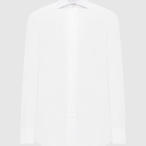 White cotton shirt Brunello Cucinelli