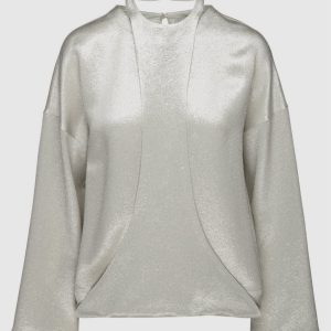 Silver blouse Valentino