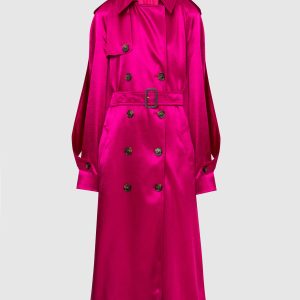 Fuchsia double-breasted trench coat ALEXANDRE VAUTHIER