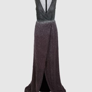 Charcoal dress Dennis Basso