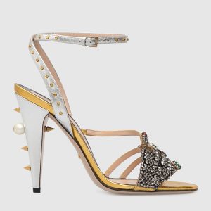 Sandals with crystals Gucci