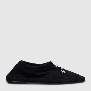Black ballet flats with a bow Toteme