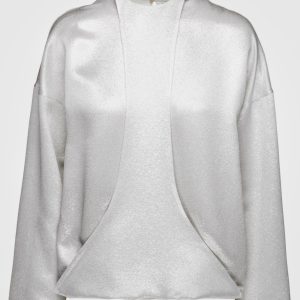 Silver long sleeve blouse Valentino