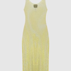 Yellow mini SYDNEY dress with crystals Santa Brands