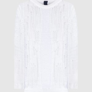 White openwork jumper Juun.j