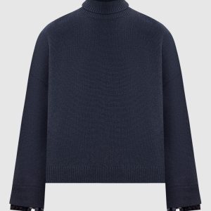 Blue cashmere and silk sweater with sequins Brunello Cucinelli