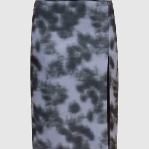 Green skirt in an abstract print Philosophy di Lorenzo Serafini
