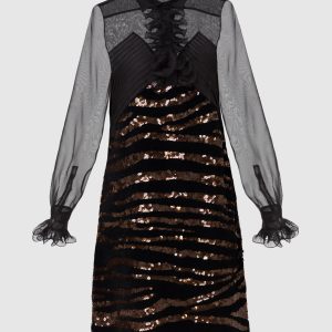 Black silk dress Bottega Veneta