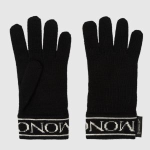 Guanti children's wool gloves with logo motif Moncler ENFANT