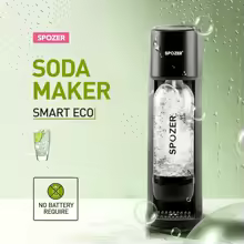 Sparkling Water Maker, Soda Maker with 1L Bottle, Compatible with Screw-in 60L CO2 Cylinders
