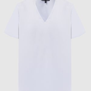 Blue silk blouse Theory
