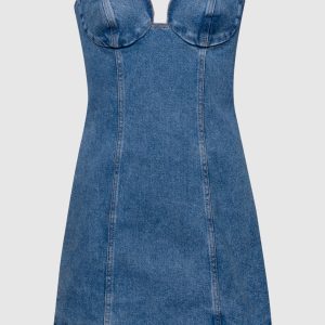 Blue denim bustier dress Magda Butrym