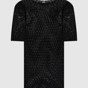 Black openwork t-shirt Toteme
