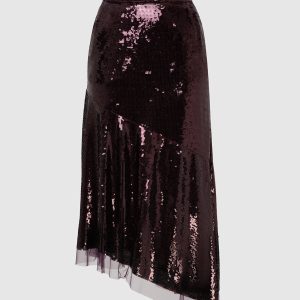 Burgundy skirt Ermanno Scervino
