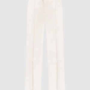 White flared pants with wool Victoria Beckham