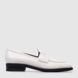 White leather loafers Lidia Giuseppe Zanotti