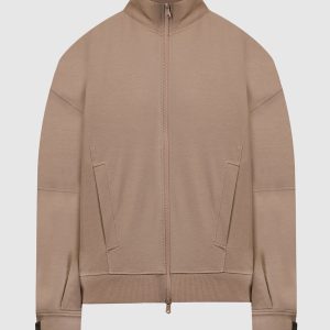 Brown sports jacket with monil chain Brunello Cucinelli