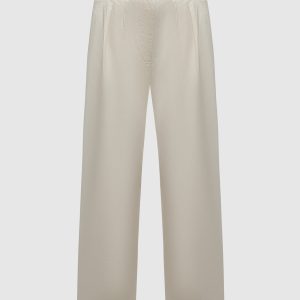Beige pants with a logo Woolrich