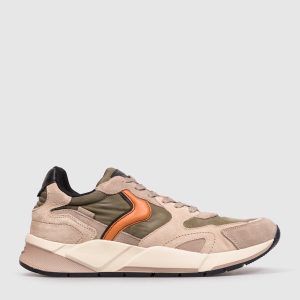 Beige combination sneakers CLUB19 Voile Blanche