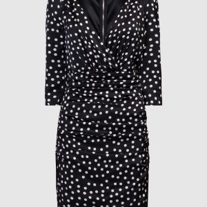 Black silk polka dot mini dress Dolce&Gabbana
