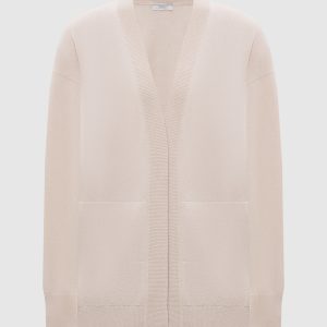 Beige cardigan made of wool, silk and cashmere Peserico