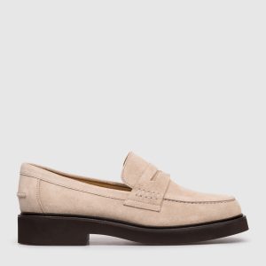 Beige suede loafers Doucal's