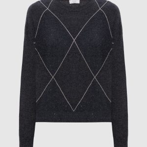 Gray wool, silk and cashmere jumper Peserico