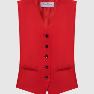 ZUAI red vest made of wool Max Mara