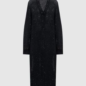 Black sequin cardigan Twinset
