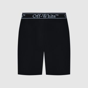 Black shorts with a logo pattern Off-White