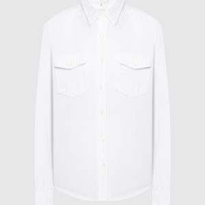 White denim shirt WARDROBE.NYC