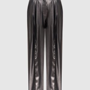 Gray silk pants Brunello Cucinelli