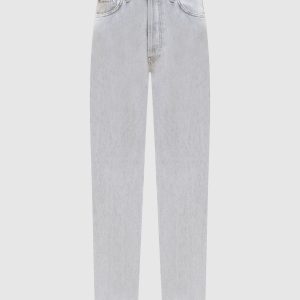 Grey jeans with logo patch Dondup