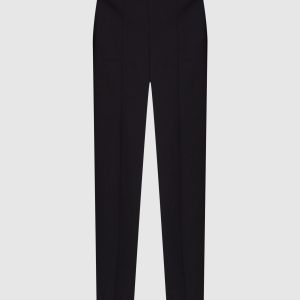 Sovino black wool trousers The Row
