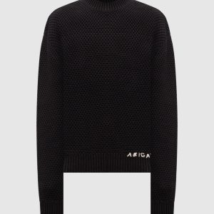 Black Block sweater with logo embroidery Axel Arigato